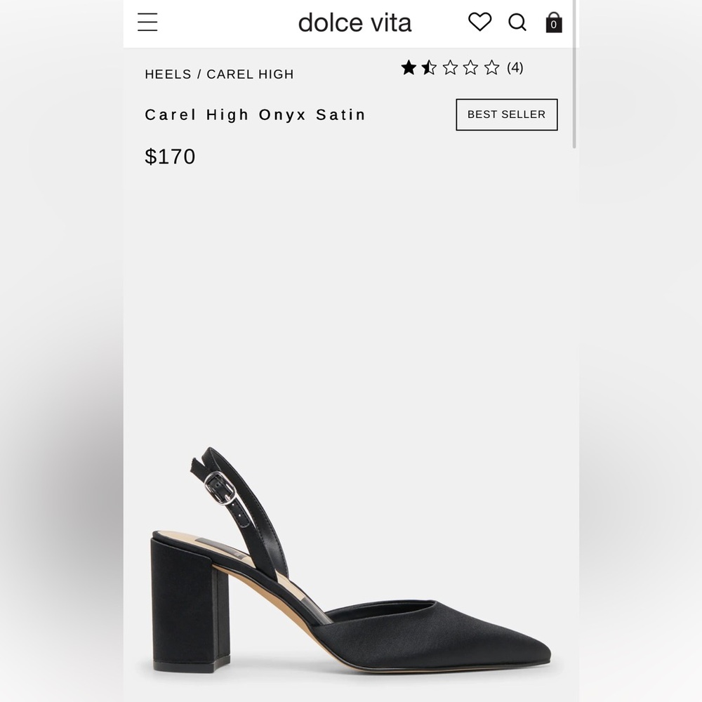Dolce Vita Satin Heels size 7 - worn once